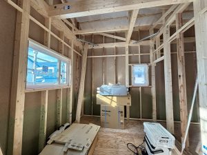 上棟後の現場進捗｜サッシ取付完了