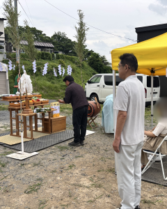 A様邸｜ご家族みんなで迎えた地鎮祭の日